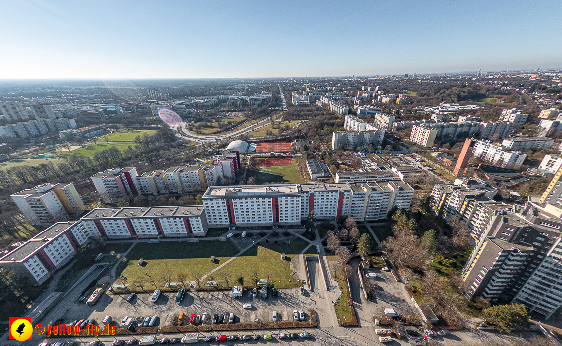 07.02.2023 - Luftbilder vom Marx-Zentrum und Umgebung in Neuperlache